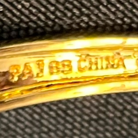 PAC Demure 18K Gold over Brass Sapphire and Diamond Infinity Bracelet New in Box - Picture 7 of 17